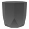 Bloem Tuxton Modern Hexagon Small Planter: 10" - Charcoal - Matte Finish, Durable Resin, Modern Design, Optional Drainage Holes, For Indoor and Outdoor Use, Gardening, 2.7 gallon capacity